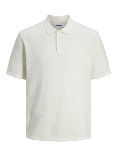 Jack & Jones Knit Polo-Shirt mit Knopfleiste und Kurzarm 