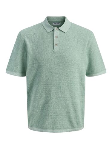 Jack & Jones Knit Polo-Shirt mit Knopfleiste und Kurzarm 