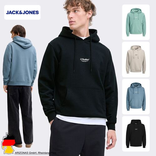 Jack & Jones Hoodie Eingrifftaschen Rippb�ndchen Kordelzug