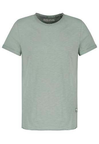 Kurzarmshirt Rundhalsausschnitt Normaler Schnitt Basic 