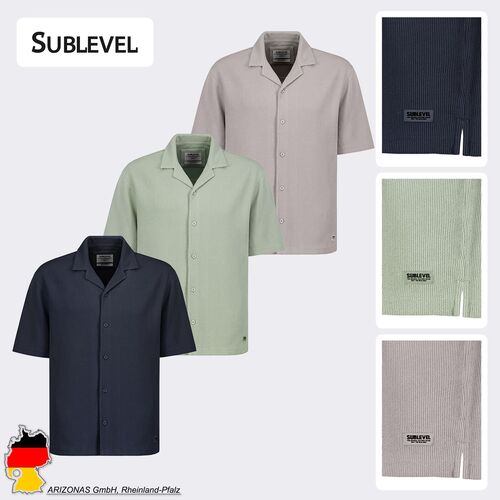 Bequemes Kurzarmshirt Reverskragen Knopfleiste Modisch