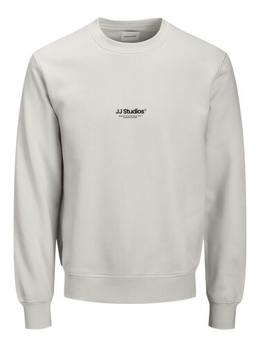 Jack & Jones Bequemes Sweatshirt Rundhals Rippb�ndchen Atmungsaktiv 