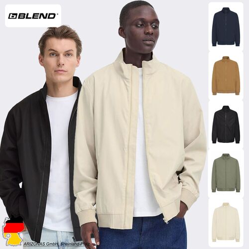 �bergangsjacke Rei�verschluss Hochabschlie�ender Kragen 