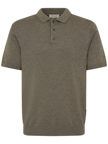 Poloshirt Kurzarm Knopfleiste Unifarben Klassischer Stil 