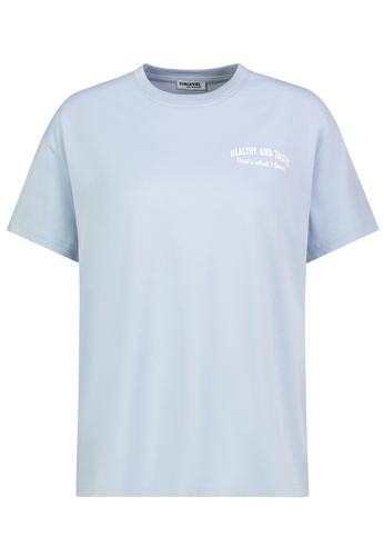 Bequemes Shirt Kurzarm Printdesign Rundhalsausschnitt 