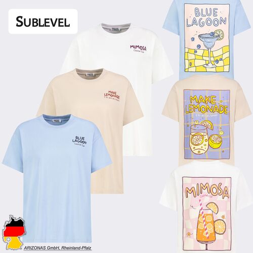 T-Shirt Rundhals Print auf R�ckseite Fotoprint Kurzarm 