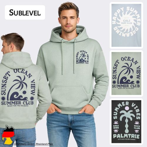 Sweat Hoodie Eingrifftaschen Kordelzug Regular Fit