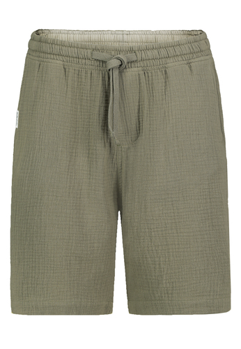 Casual Chinoshorts Elastischer Bund Kordelzug Einfarbig 