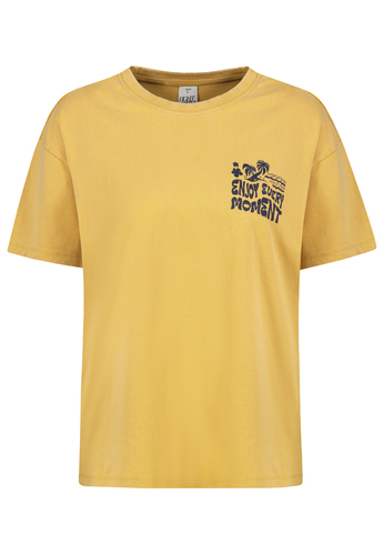 Kurzarmshirt Rundhalsausschnitt Spruchdruck L�ssig 