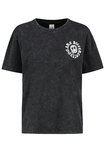 Kurzarmshirt Rundhalsausschnitt Spruchdruck L�ssig 