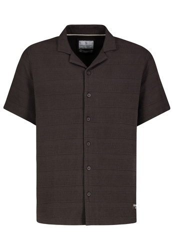 Bequemes Kurzarmshirt V-Ausschnitt Unifarben Casual 