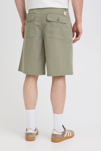 Weite Chinoshorts Rei�verschluss Cargotaschen Einfarbig