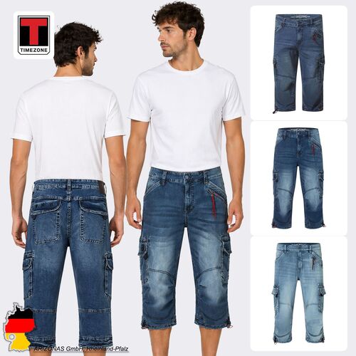 Gerade Cargoshorts Wadenlang Rei�verschluss Taschen