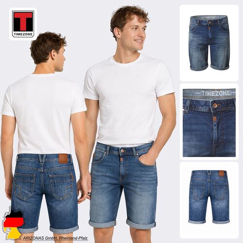 Jeansshorts Regular Fit Eingrifftaschen Rei�verschluss