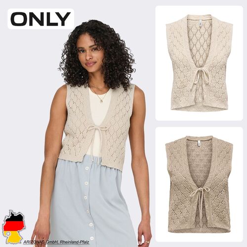 �rmelloses Cardigan Einfarbig V-Ausschnitt Bindeband