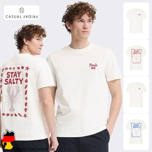 Kurzarm T-Shirt Rundhalsausschnitt Print Gerade Geschnitten