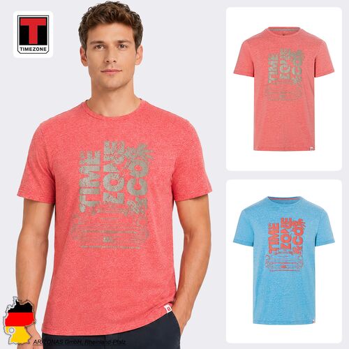 Kurzarm T-Shirt Rundhalsausschnitt Frontprint