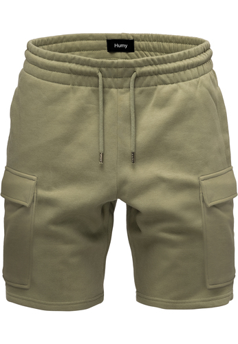 Sweat Bermuda Shorts mit elastischem Bund und Cargotaschen 