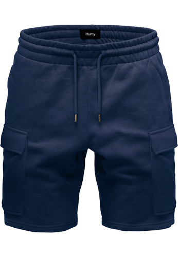 Sweat Bermuda Shorts mit elastischem Bund und Cargotaschen 