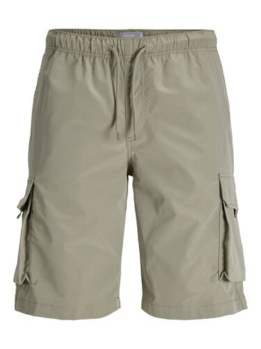 Jack & Jones Cargo Joggershorts Kordelzug Elastischer Bund Cargotaschen 