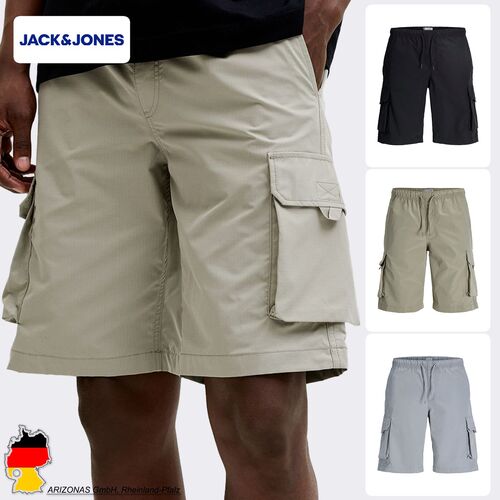 Jack & Jones Cargo Joggershorts Elastischer Bund Kordelzug Taschen