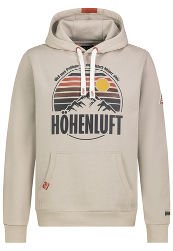 Stylischer Hoodie Motivprint K�ngurutasche Rippb�ndchen 