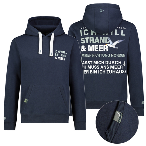 Langarm Kapuzenpullover Spruchprint Eingrifftasche