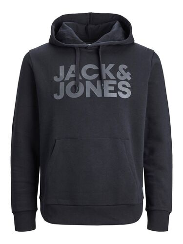 Jack & Jones Sweat Hoodie Bedruckt Kordelzug Rippb�ndchen Modisch 
