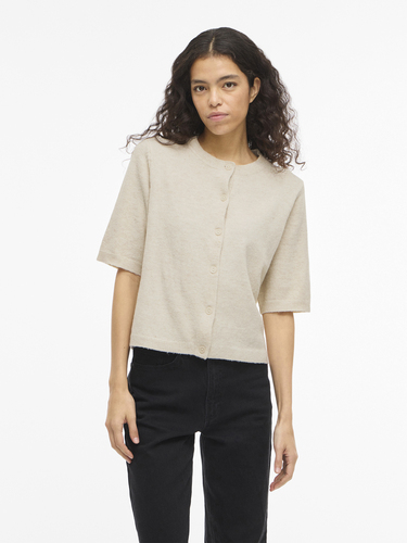 Stilvoller Cardigan Rundhalsausschnitt Knopfleiste 
