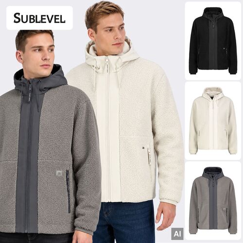 Stilvolle Winterjacke Kapuze Rei�verschlusstaschen