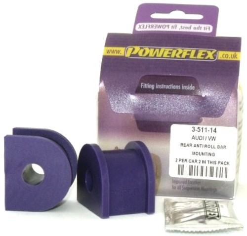Powerflex-Buchse Road Series f�r Audi TT Mk1 4 WD Stabilisator hinten an Fahrgestell 14mm 