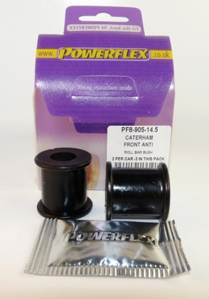 Powerflex-Buchse Road Series f�r Caterham 7 mit Watts Gest�nge Stabilisator vorne 14.5mm 