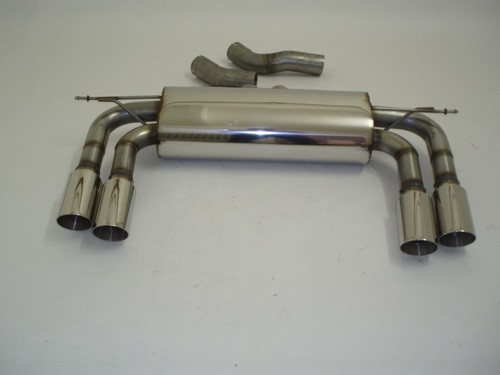 Friedrich Motorsport 3 Zoll (76mm) Duplex-Sportendschalld�mpfer f�r BMW X6 M, 4.4l V8 Bi-Turbo 408kW