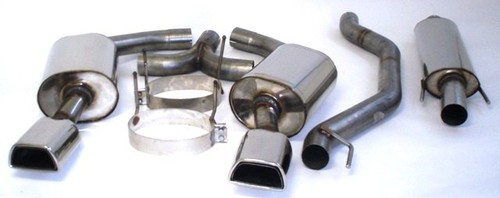 Friedrich Motorsport 3 Zoll (76mm) Duplexanlage f�r Opel Vectra C, 2.0l Turbo 129kW /  2.8l V6 Turbo 169/184kW