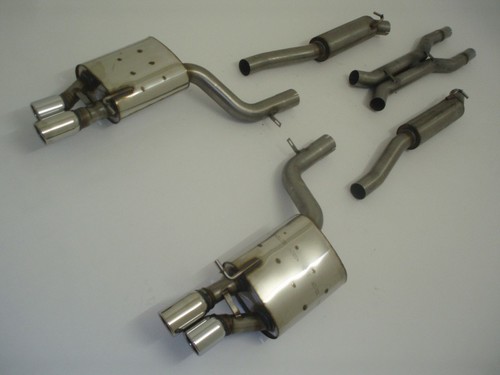 Friedrich Motorsport 70mm Duplexanlage f�r Audi A4 B7 (8EC/8ED/8H) Quattro S4, 4.2l V8 253kW