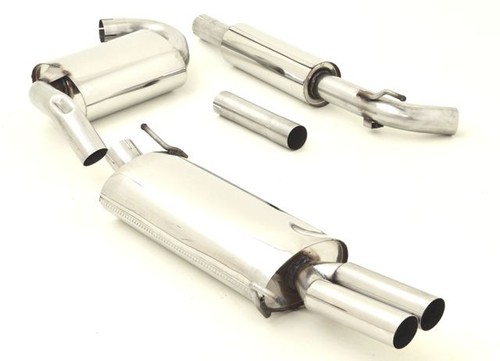 Friedrich Motorsport Edelstahl-Sportauspuffanlage Gr.A f�r VW Golf IV Cabrio, 1.4l 44kW / 1.6l 55/74kW / 1.8l 55/66kW / 1.9l D 47kW / 1.9l SDI 47kW / 1.9l TD 55kW / 1.9l TDI 66/81kW / 2.0l 85kW / 2.0l 16V 110kW