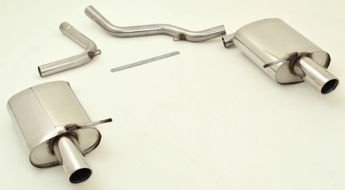 Friedrich Motorsport Duplex-Sportendschalld�mpfer f�r Audi A4 B7 (8EC/8ED/8H) Frontantrieb, 1.8l Turbo 120kW / 2.0l TDI 125kW / 2.0l TFSI 125/147/162kW / 2.5l TDI 120kW / 2.7l TDI 120/132kW / 3.0l V6 160kW