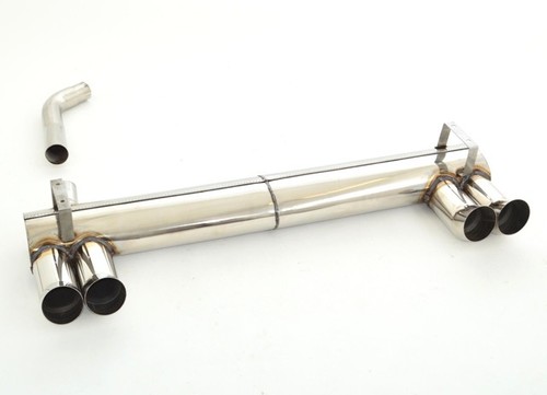 Friedrich Motorsport Duplex-Sportendschalld�mpfer f�r Opel Calibra, 2.0l 16V 100kW / 2.0l 16V 110kW (Frontantrieb ab Bj. 93) / 2.5l V6 125kW