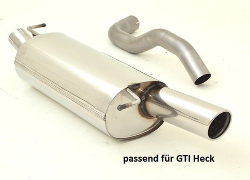 Friedrich Motorsport Sportendschalld�mpfer f�r VW New Beetle & Cabrio, 1.4l 16V 55kW / 1.6l 74/75kW / 1.6l 16V 77kW / 1.6l FSI 81kW / 1.8l 92kW / 1.8l Turbo 110/132kW / 2.0l 85kW / 2.3l V5 110/125kW