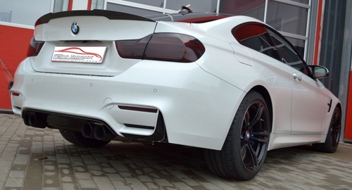 Friedrich Motorsport 70mm Duplex-Sportendschalld�mpfer f�r BMW 4er F82 / F83 Gran Coupe ab Bj. 04/2014  M4 3.0l Bi-Turbo 317kW