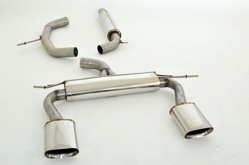 Friedrich Motorsport 76mm Duplex-Anlage f�r VW EOS Frontantrieb ab Bj. 2006  1.4l TSI 90/118kW / 2.0l TSI 147/155kW / 2.0 TDI 125kW