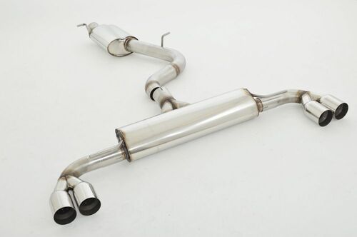 Friedrich Motorsport 76mm Duplex-Anlage f�r Audi TTS 8J Quattro ab Bj. 2008 Coupe & Roadster / AWD  2.0l TFSI 200kW