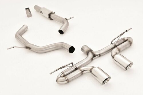 Friedrich Motorsport 76mm Duplex-Anlage f�r VW Golf VII GTD Frontantrieb ab Bj. 2013  2.0l TDI 135kW