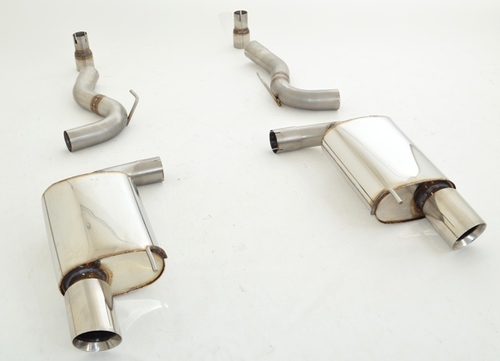 Friedrich Motorsport 76mm Duplex-Sportendschalld�mpfer f�r Ford Mustang Coupe ab Bj. 2015  5.0l V8 310kW