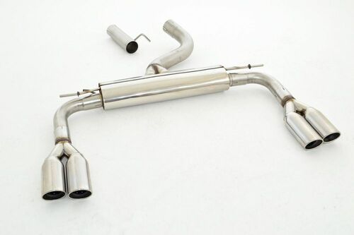 Friedrich Motorsport 76mm Duplex-Sportendschalld�mpfer f�r Audi A3 8V Cabrio Quattro AWD ab Bj. 01/2014  1.8l TFSI 132kW