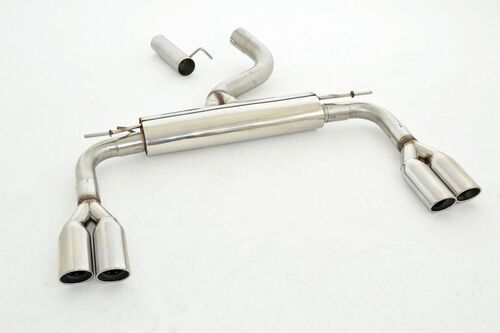 Friedrich Motorsport 76mm Duplex-Sportendschalld�mpfer f�r Audi A3 8V Cabrio Quattro AWD ab Bj. 01/2014  1.8l TFSI 132kW