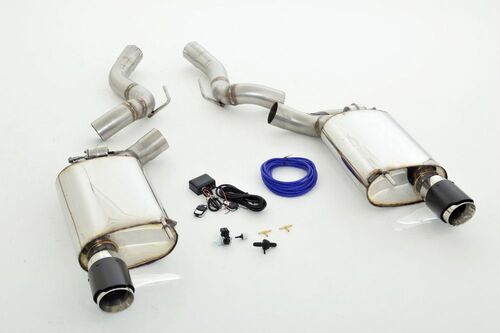 Friedrich Motorsport 76mm Duplex-Sportendschalld�mpfer mit Klappensteuerung f�r Ford Mustang Coupe ab Bj. 2015  5.0l V8 310kW