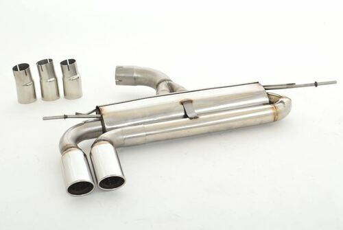 Friedrich Motorsport 76mm Sportendschalld�mpfer f�r Audi A3 8P Frontantrieb 2WD ab Bj. 2003  1.2l TFSI 77kW / 1.4l TFSI 92kW / 1.8l TFSI 118kW / 2.0l TDI 103/125kW / 2.0l TFSI 147kW