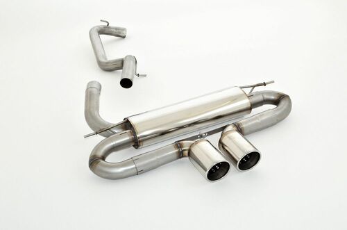 Friedrich Motorsport Sportendschalld�mpfer mittig f�r Ford Focus III Schr�gheck 3-/5-T�rer DYB ab Bj. 03/2011 3-/5-T�rer 2.0l TDCI 85/103/120kW