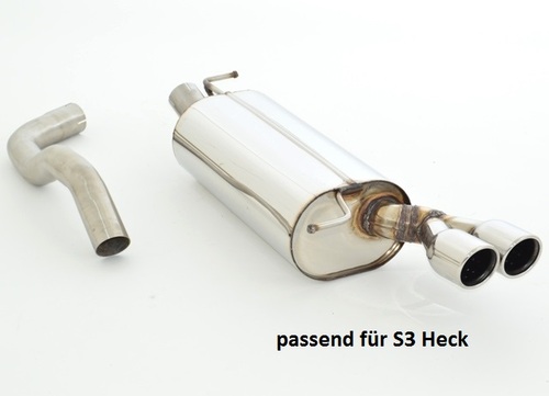 Friedrich Motorsport Sportendschalld�mpfer f�r Audi A3 8L Frontantrieb 1.6l 74/75kW/1.8l 92kW/1.8l Turbo 110/132kW/1.9l TDI 66/74/81/96kW